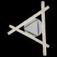 Allegri Aries 35 inch Chrome Pendant Ceiling Light Bottom