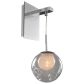 Kalco Meteor 1 Light 6 inch Chrome Wall Sconce Wall Light in Clear
