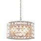 Kalco Prado 3 Light 20 inch Oxidized Silver Leaf Pendant Ceiling Light