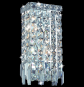 Artistry Lighting, Maxim Rectangle Drop Collection 4-Light 08x04 Crystal Wall Sconce Polished Chrome Finish