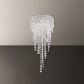 Schonbek Chantant 3 Light 25 inch Stainless Steel Flush Mount Ceiling Light