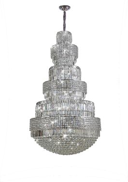 Artistry Lighting, Infinity Collection 32-Light 36"x66" Crystal Chandelier Chrome Finish