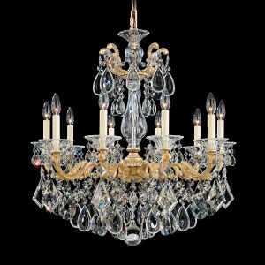Schonbek La Scala 10 Light 28 inch Chandelier Ceiling Light