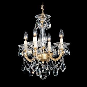 Schonbek La Scala 5 Light 18 inch Convertible Semi Flush Mount Ceiling Light