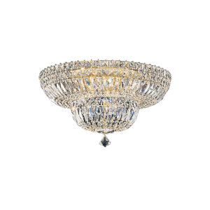 Schonbek Petit Crystal Deluxe 9 Light 18 inch Flush Mount Ceiling Light