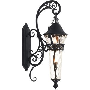 Kalco Anastasia 1-Light 37" Matte Black Outdoor Wall Sconce