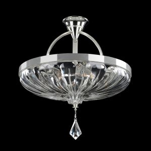 Allegri Orecchini 6 Light 20 inch Two Tone Silver Semi Flush Mount Ceiling Light