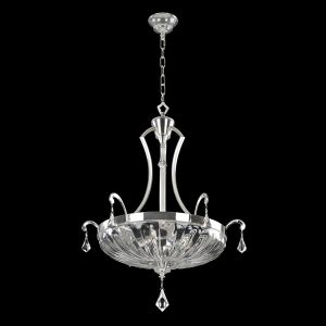 Allegri Orecchini 6 Light 26 inch Two Tone Silver Pendant Ceiling Light