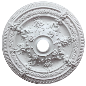 Artistry Lighting Round 26" Classic White Ceiling Medallion Flowers Motif (ARP10-Q)