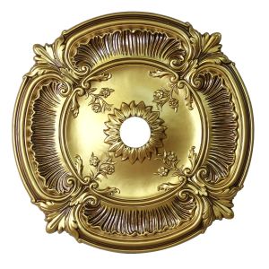 Artistry Lighting Round 30" Antique Gold Ceiling Medallion Flowers Motif (ARP26-F)