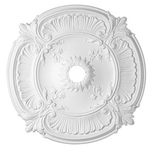 Artistry Lighting Round 30" Classic White Ceiling Medallion Flowers Motif (ARP26-Q)