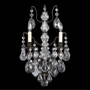 Schonbek Bordeaux 9" 2-Light Crystal Wall Sconce
