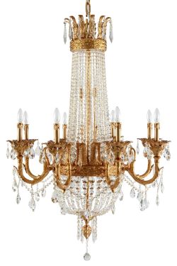 Artistry Lighting, Deluxe Collection 16-Light 36"x48" Crystal Chandelier K-Gold