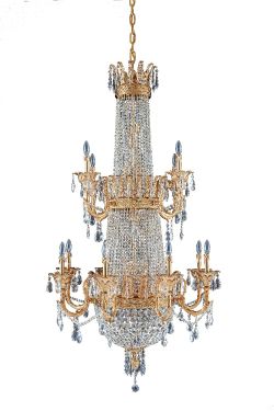 Artistry Lighting, Deluxe Collection 25-Light 38"x68" Crystal Chandelier K-Gold