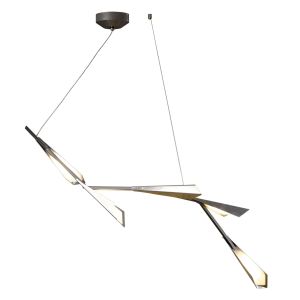 Hubbardton Forge Quill LED 16 inch Pendant Ceiling Light Horizontal
