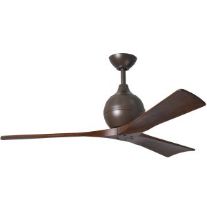 Matthews Fan, Irene-3 52" Textured Bronze Ceiling Fan with Wooden Blades (4 Color Options)
