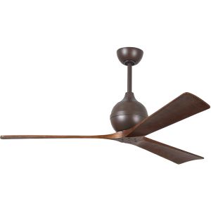 Matthews Fan, Irene-3 60" Textured Bronze Ceiling Fan with Wooden Blades (4 Color Options)