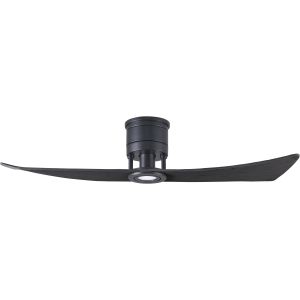 Matthews Fan, Lindsay 52" Matte Black Ceiling Fan with Lighting Kit (4 Color Options)