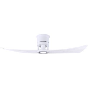Matthews Fan, Lindsay 52" Matte White Ceiling Fan with Lighting Kit (4 Color Options)