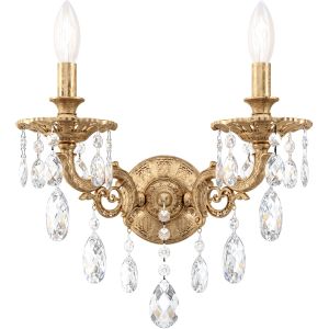 Schonbek Milano 2 Light 8 inch Wall Sconce Wall Light