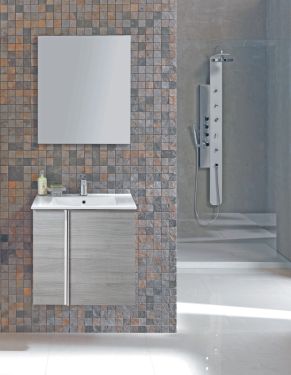 Royo Onix Collection 24" 2-Door Vanity w/Sink in Sandy Grey