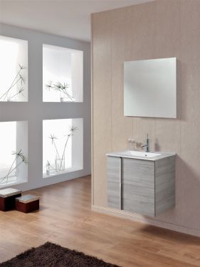 Royo Onix Collection 24" 2-Drawer Vanity w/Sink in Sandy Grey