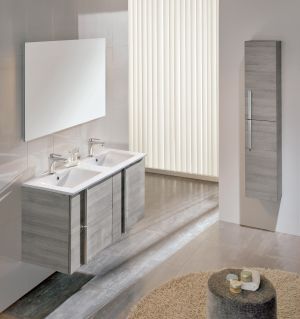 Royo Onix Collection 48" 2-Door + 2-Drawer Vanity w/Sink in Sandy Grey
