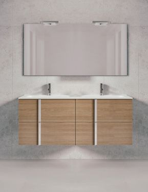 Royo Onix Collection 48" 4-Drawer Vanity w/Sink Sandy Walnut