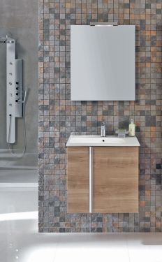 Royo Onix Collection 24" 2-Door Vanity w/Sink in Sandy Walnut