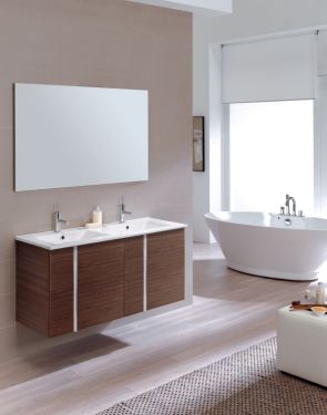 Royo Onix Collection 48" 4-Door Vanity w/Sink in Sandy Wenge