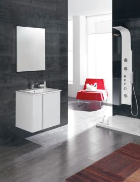 Royo Onix Collection 24" 2-Door Vanity w/Sink in Gloss White
