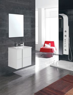 Royo Onix Collection 24" 2-Drawer Vanity w/Sink in Gloss White