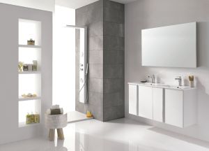 Royo Onix Collection 48" 4-Door Vanity w/Sink in Gloss White