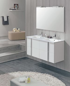 Royo Onix Collection 48" 4-Drawer Vanity w/Sink Gloss White