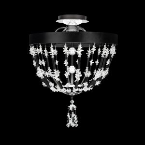 Schonbek Bali 16" LED Semi-Flush Mount Crystal Ceiling Light