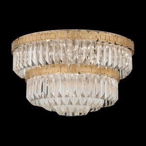 Schonbek Alina 21.5" 12-Light Flush Mount Crystal Chandelier