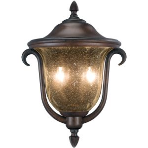 Kalco Santa Barbara 2-Light 18" Matte Black Outdoor Porch Light