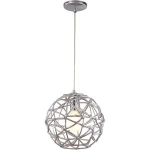 Trans Globe Lighting Space 1 Light 12 inch Polished Chrome Pendant Ceiling Light