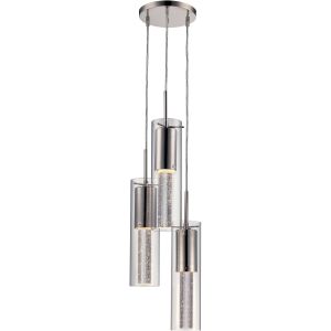Trans Globe Lighting Vanderpool LED 8 inch Polished Chrome Pendant Ceiling Light