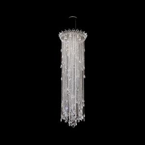Schonbek Trilliane Strands 6 Light 70.5 inch Stainless Steel Pendant Ceiling Light
