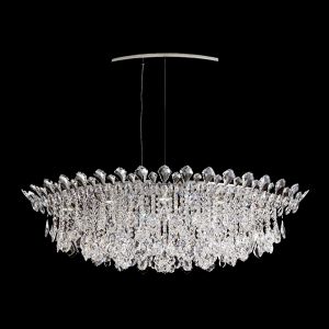 Schonbek Trilliane Strands 8 Light 15 inch Stainless Steel Pendant Ceiling Light