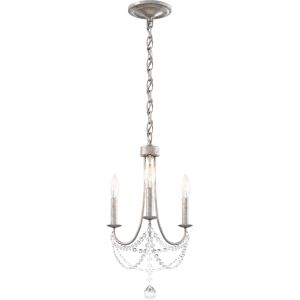 Schonbek Verdana 12" 3-Light Hanging Crystal Chandelier