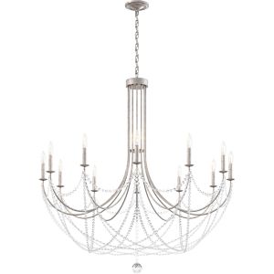 Schonbek Verdana 43" 12-Light Hanging Crystal Chandelier