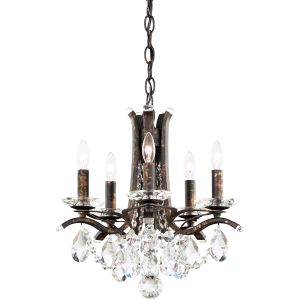 Schonbek Vesca 5-light 15'' Wide Crystal Swarovski Mini Chandelier