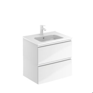 Royo Vida Collection 24" 2-Drawer Vanity w/Sink in Gloss White